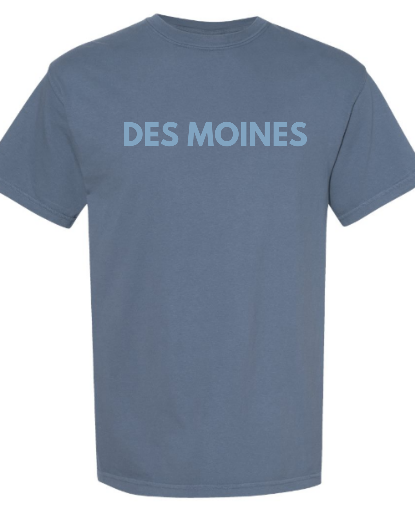 I’d Rather Be in Des Moines” Skyline Tee (Blue)