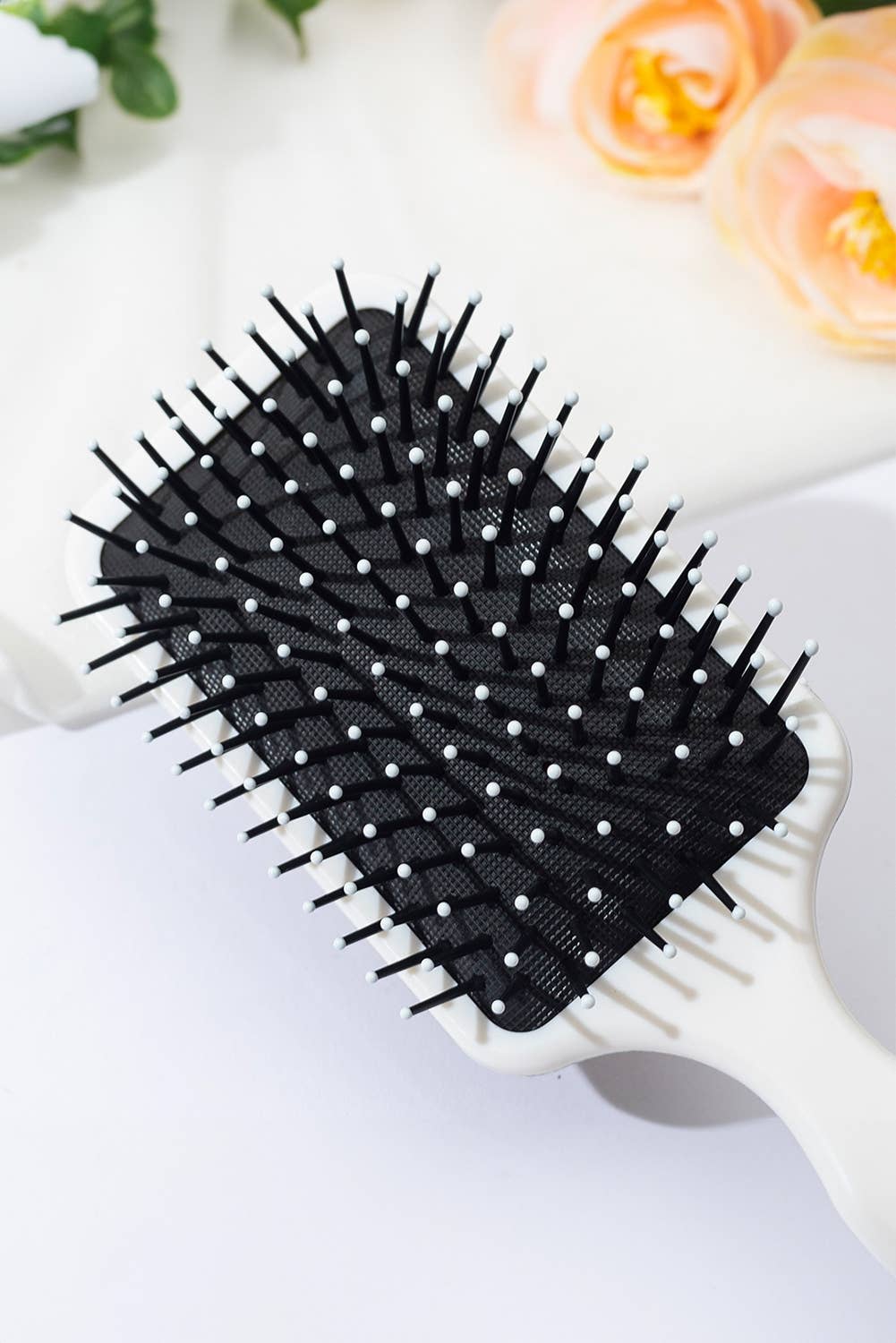 Flower Bow Print Large Paddle Air Cushion Comb