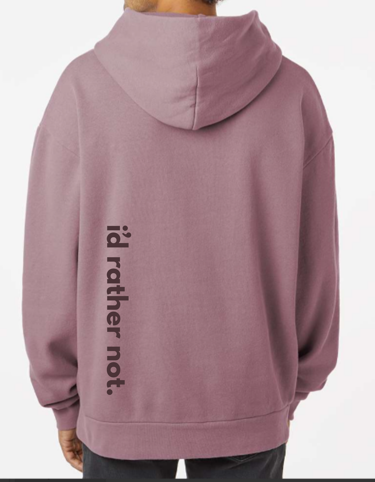 i’d rather not oversized hoodie- multiple colors