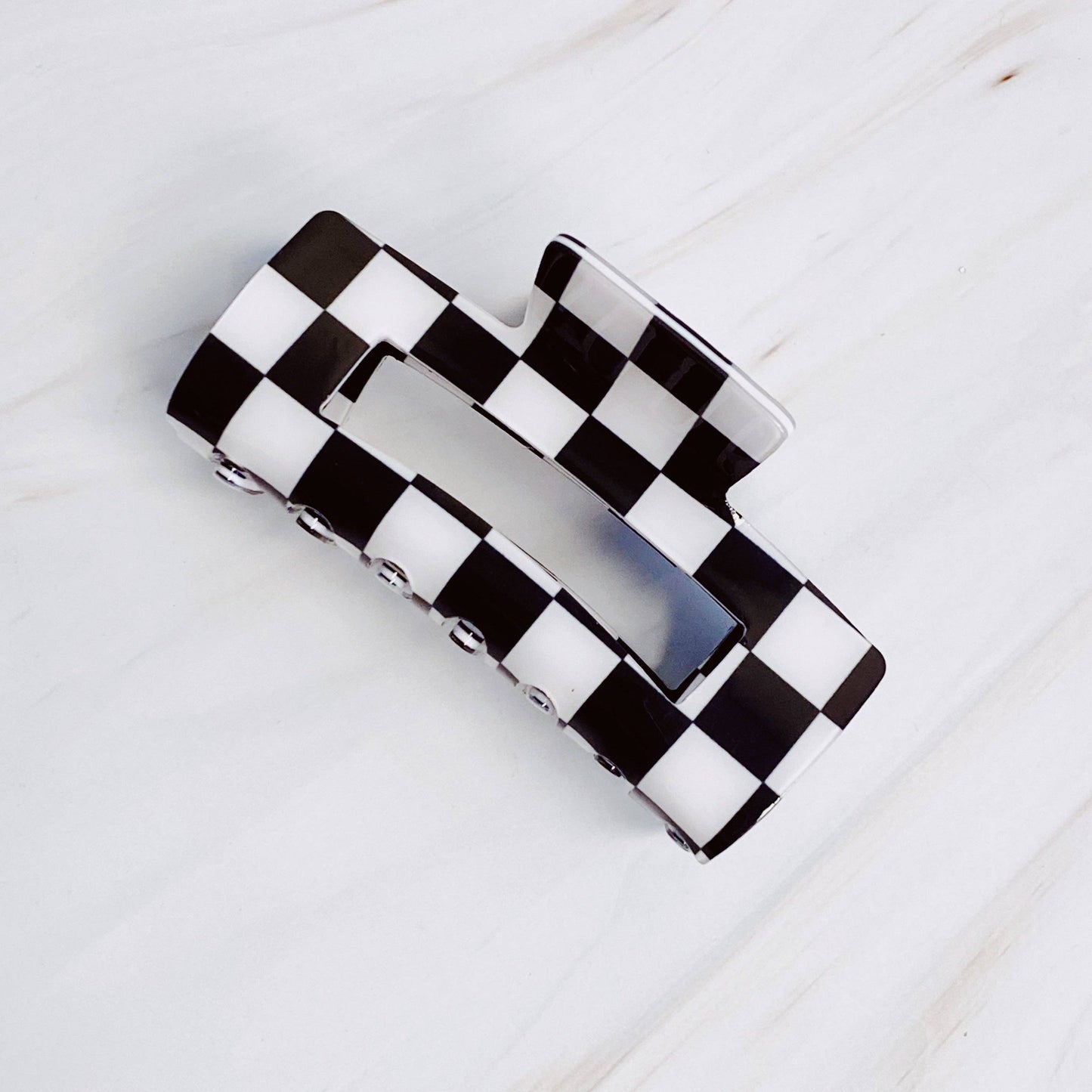 Ellison+Young - Checker Lovers Hair Claw - Black