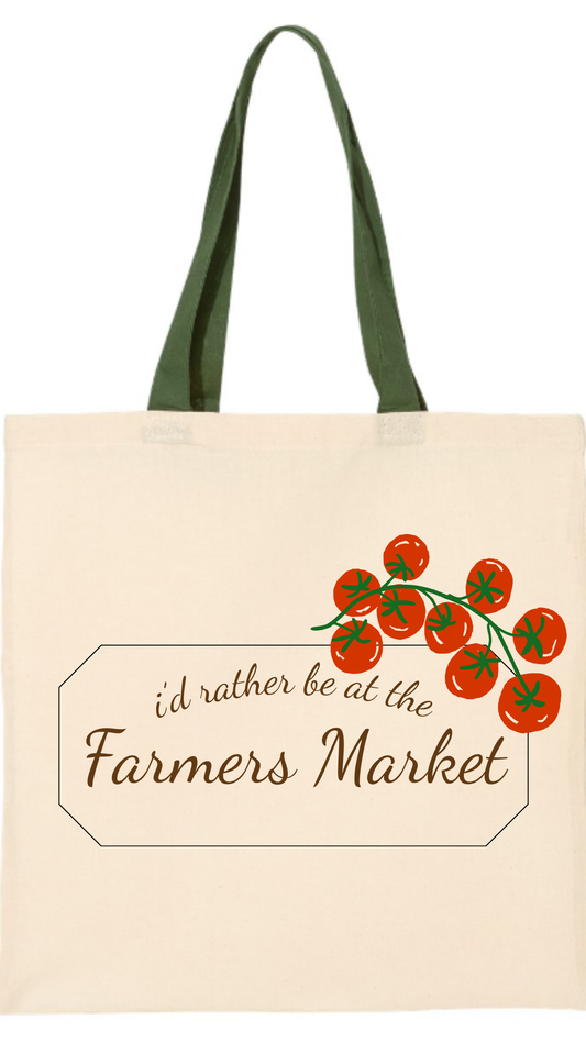 Farmer's Market Canvas tote- tomatoes