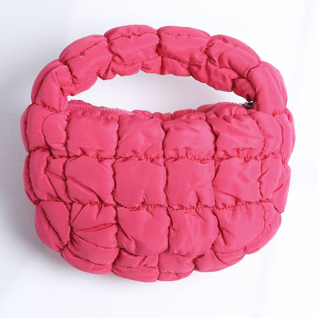 Mini Puffer Quilted Bag With Bag Charm